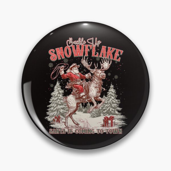 Item preview, Vintage Buckle Up Snowflake Ride Santa Rustic Winter Scene designed and sold by torildorxop.