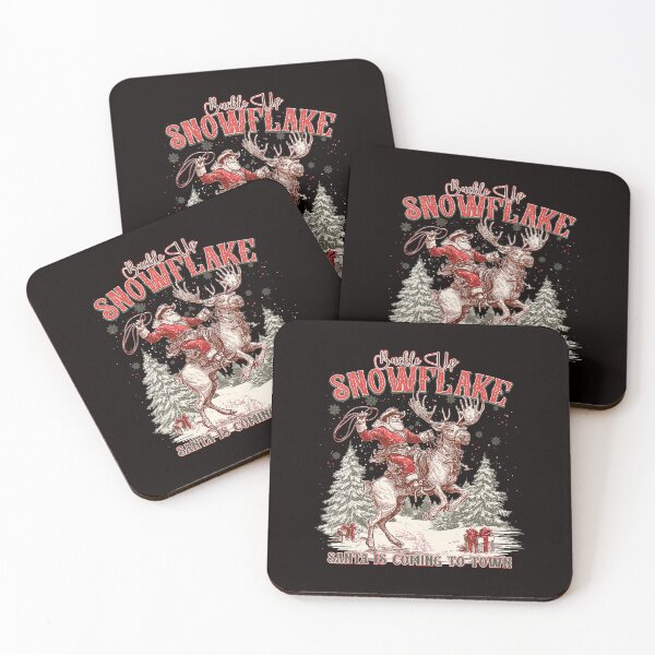 Item preview, Vintage Buckle Up Snowflake Ride Santa Rustic Winter Scene designed and sold by torildorxop.