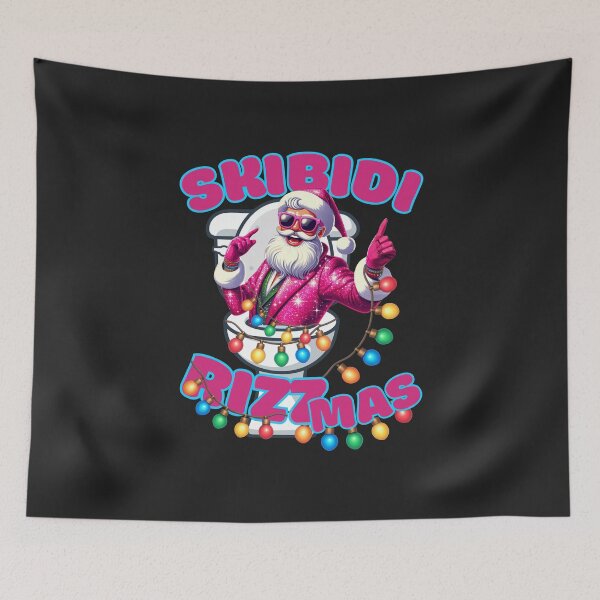 Item preview, Skibidi Rizzmas Pink Santa designed and sold by coloursforkids.
