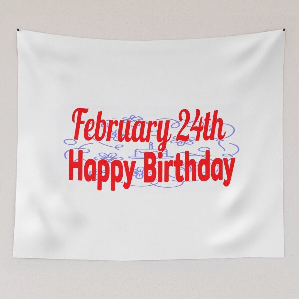 Item preview, February 24th, Happy birthday  designed and sold by Sujinthaiart.