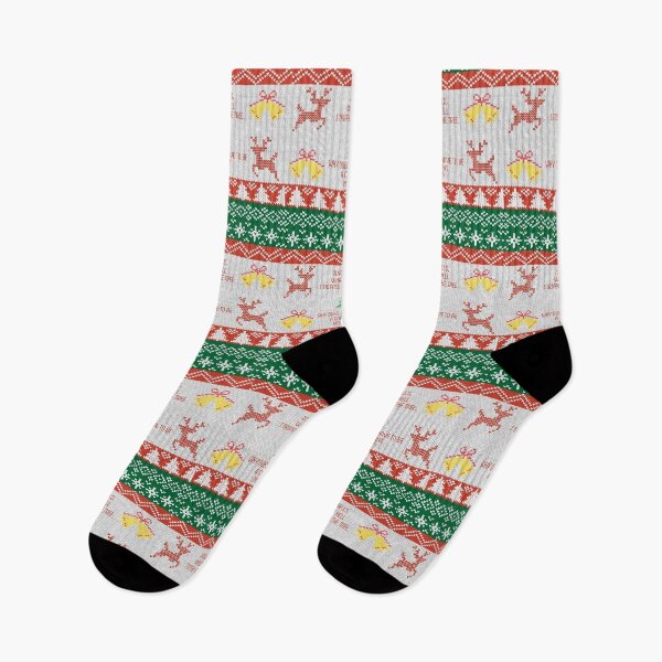 Item preview, Jingle Bells, What the Hell - Ugly Christmas Disaster Sweater designed and sold by GaggleOfGhosts.