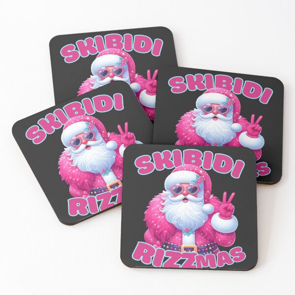 Item preview, Skibidi Rizzmas Pink Santa designed and sold by coloursforkids.