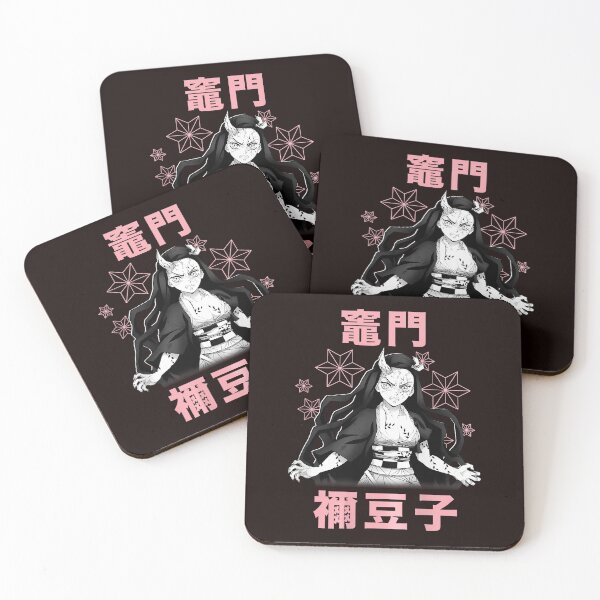 Item preview, Nezuko Pink Line Anime Portrait Strong Calm Energy designed and sold by cosettacir6382.