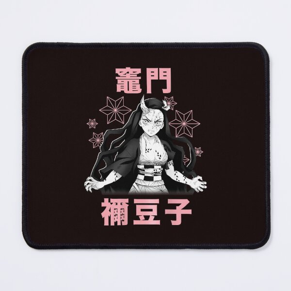 Item preview, Nezuko Pink Line Anime Portrait Strong Calm Energy designed and sold by cosettacir6382.