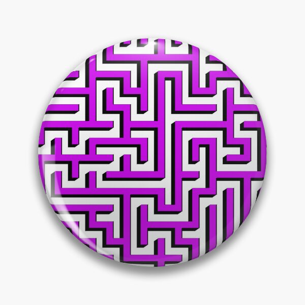Item preview, Two Dimensions Square Maze in Black and Purple designed and sold by design2xstudio.