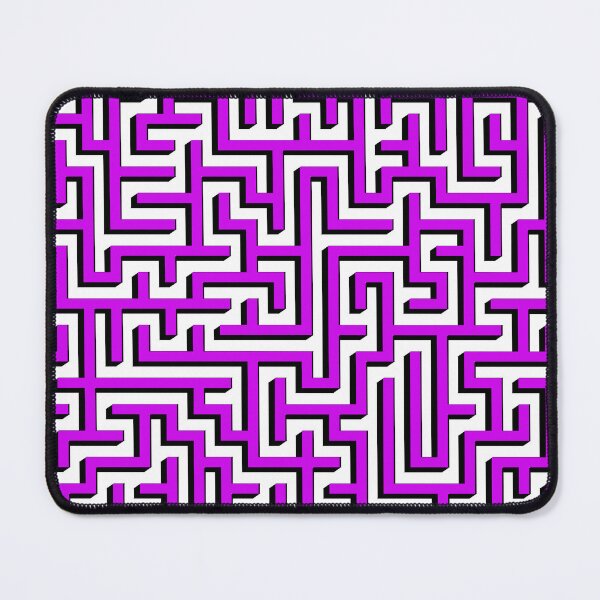 Item preview, Two Dimensions Square Maze in Black and Purple designed and sold by design2xstudio.