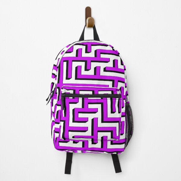 Item preview, Two Dimensions Square Maze in Black and Purple designed and sold by design2xstudio.