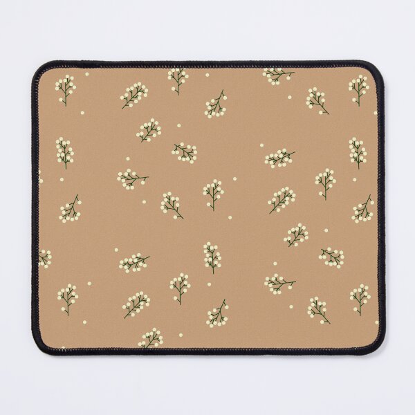 Item preview, Minimalist White Berry Pattern - Rustic Botanical Holiday Art designed and sold by ConfuseLab Shop.