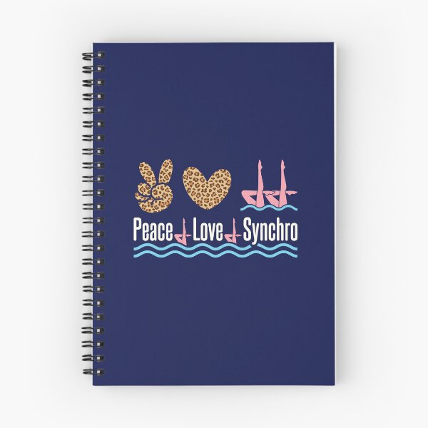 Item preview, Peace Love Synchro Artistic Swimming Synchronized Swimmer designed and sold by jaygo.