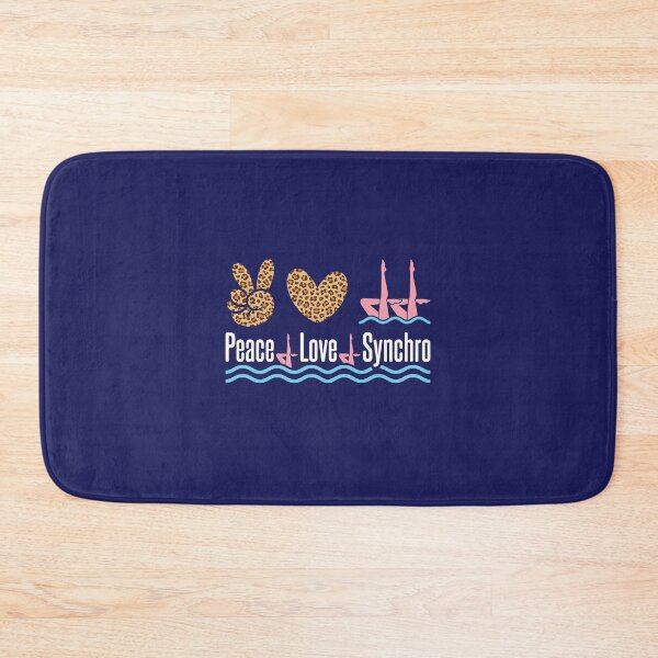 Item preview, Peace Love Synchro Artistic Swimming Synchronized Swimmer designed and sold by jaygo.