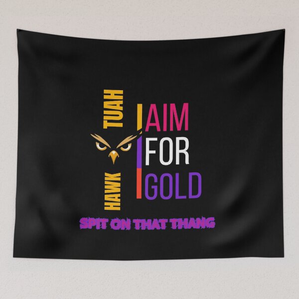 Item preview, Hawk Tuah Aim For Gold Design – Motivational Meme Artwork – Bold Hawk Eyes Graphic designed and sold by TOOBIC.