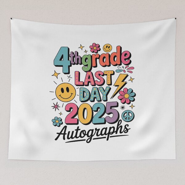 Item preview, Last Day Autographs 4th Grade Teachers 2024-2025  designed and sold by BeetleMalon.