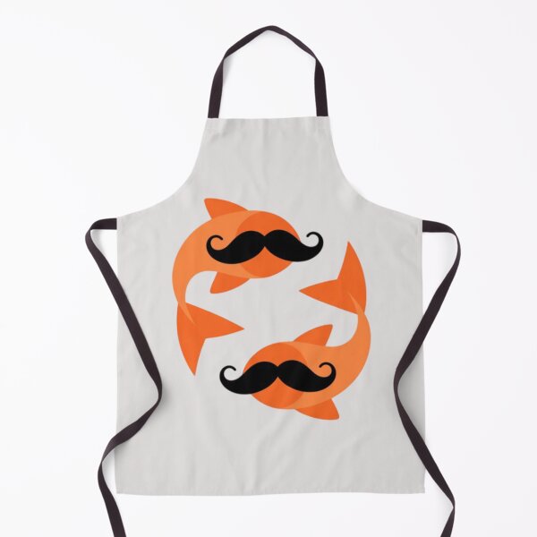 Item preview, two orange koi fish with mustache designed and sold by 123ks.