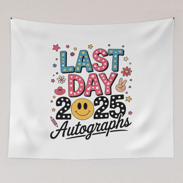 Item preview, Last Day Autographs 2025 Last Day of School Teacher Student 1  designed and sold by BeetleMalon.