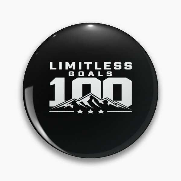Item preview, Limitless Goals 100 | Motivational Mountain Design with Stars – Ambition, Achievement & Excellence designed and sold by Bright Nest Studio.