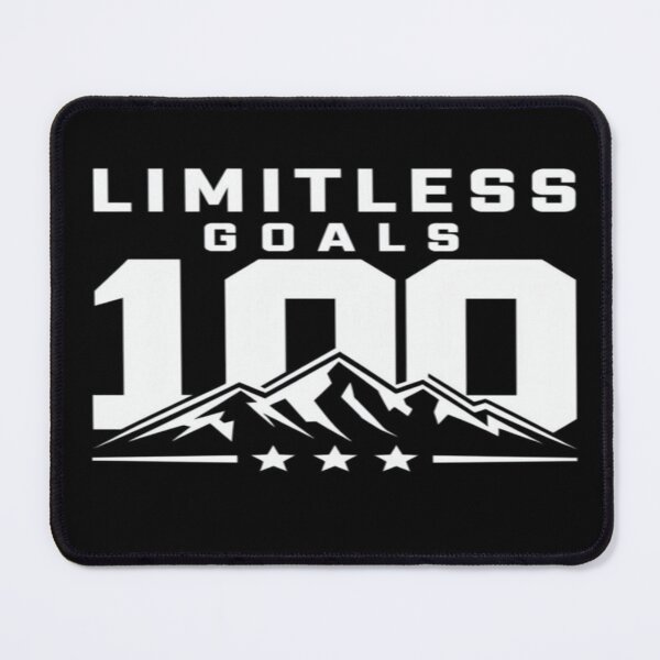 Item preview, Limitless Goals 100 | Motivational Mountain Design with Stars – Ambition, Achievement & Excellence designed and sold by Bright Nest Studio.