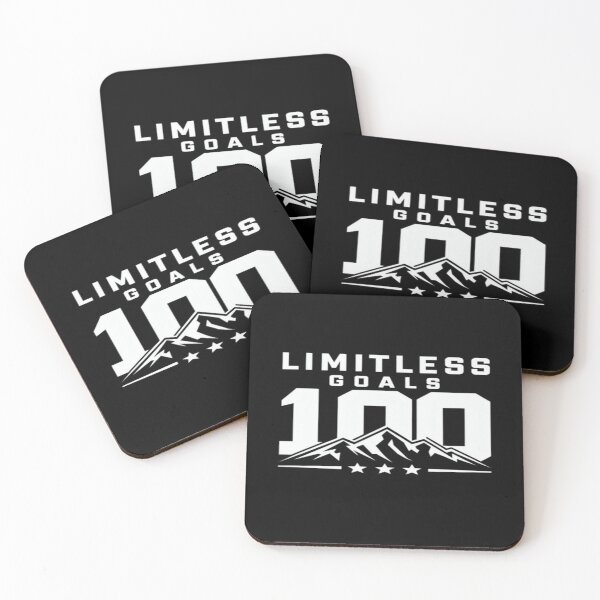 Item preview, Limitless Goals 100 | Motivational Mountain Design with Stars – Ambition, Achievement & Excellence designed and sold by Bright Nest Studio.