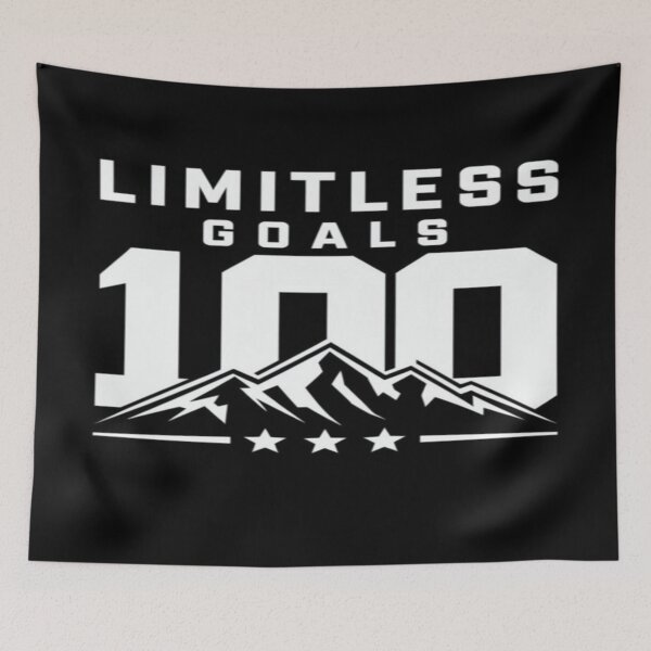 Item preview, Limitless Goals 100 | Motivational Mountain Design with Stars – Ambition, Achievement & Excellence designed and sold by Bright Nest Studio.