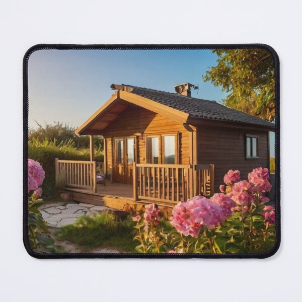 Item preview, Sunlit Wooden Cottage on Sand and Sea Breeze designed and sold by BlareBlare.