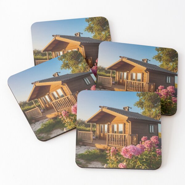 Item preview, Sunlit Wooden Cottage on Sand and Sea Breeze designed and sold by BlareBlare.