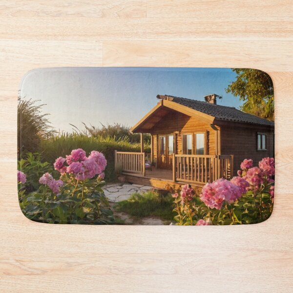 Item preview, Sunlit Wooden Cottage on Sand and Sea Breeze designed and sold by BlareBlare.