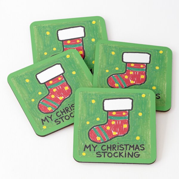 Item preview, Christmas Stocking Kids Art designed and sold by Pixelzo.