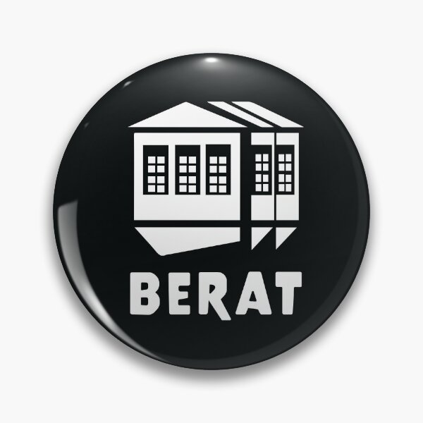 Item preview, Berat Traditional House - Love Albania black designed and sold by INTRIGUEprints.