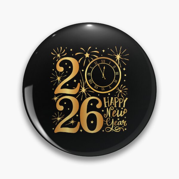 Item preview, New Year Twenty Twenty Six Gold Festive Celebration designed and sold by clarabersetart.