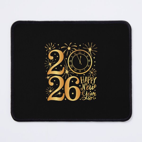Item preview, New Year Twenty Twenty Six Gold Festive Celebration designed and sold by clarabersetart.