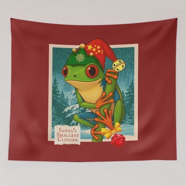 Item preview, Santa's Smallest Clinger designed and sold by Pawethic Prints Studio.