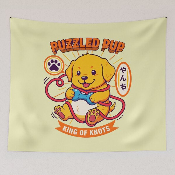 Item preview, Puzzled Pup King of Knots designed and sold by AwesomeBeyondLimits.