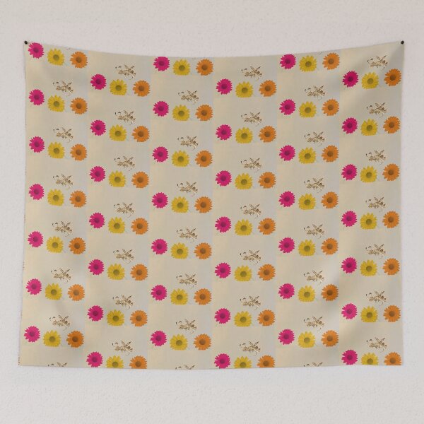 Item preview, Fantasy golden bee collecting nectar from flowers designed and sold by Enerjetal.