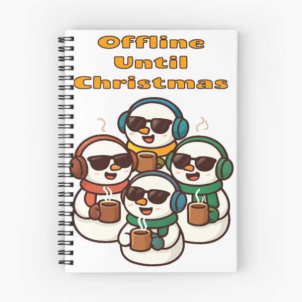 Item preview, “Offline Until Christmas”- Snowmen with mugs from Felia designed and sold by Felia001.