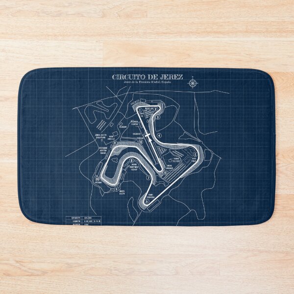 Item preview, Circuito de Jerez (Navy Blueprint) designed and sold by BGALAXY.