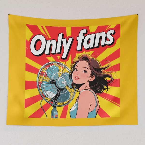 Item preview, Only fans. Fun pop art design. designed and sold by Planet Utoppia.