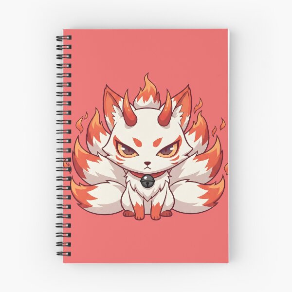 Item preview, Kitsune Fox Demon - Nine-Tailed Fire Spirit Kawaii Art designed and sold by AwesomeBeyondLimits.
