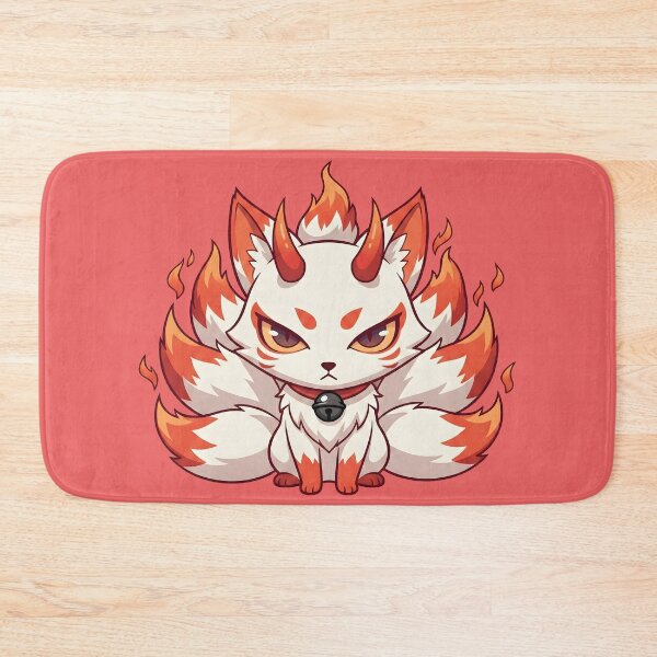 Item preview, Kitsune Fox Demon - Nine-Tailed Fire Spirit Kawaii Art designed and sold by AwesomeBeyondLimits.