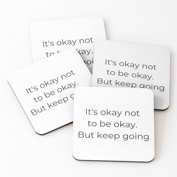 Item preview, It’s Okay Not To Be Okay – Mental Health Motivational Quote Sticker designed and sold by ZenDeskDesigns.