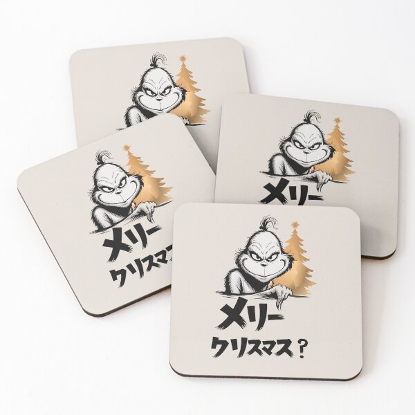 Item preview, Grumpy Christmas Character in Japanese Style - Merry Christmas Design designed and sold by charlypicazo.