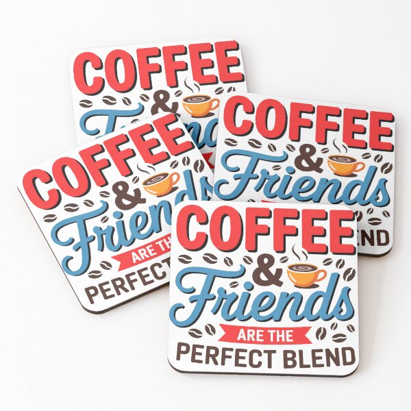 Item preview, Coffee and Friends – The Perfect Blend Cute Coffee Quote designed and sold by Lulunza.