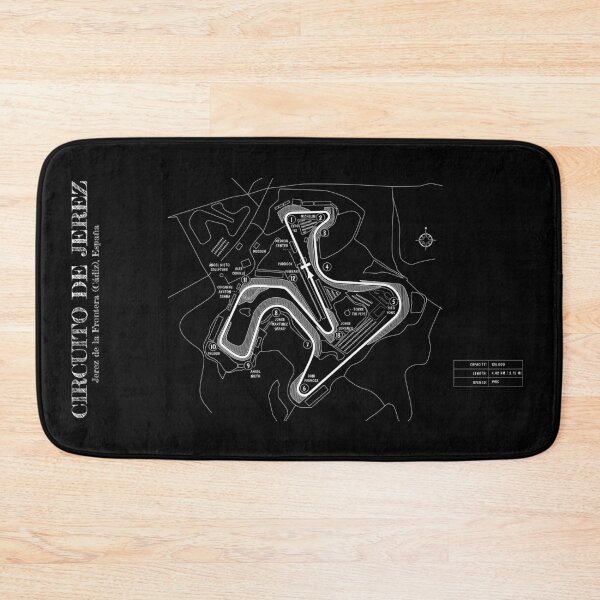 Item preview, Circuito de Jerez (White Stencil-No Background) designed and sold by BGALAXY.