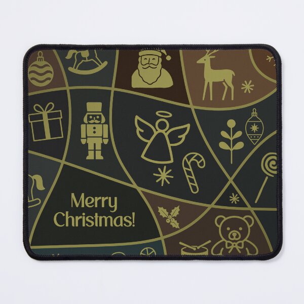 Item preview, Christmas holiday themed patchwork collage with festive symbols and icons designed and sold by 4Seasons.