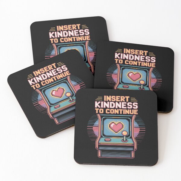 Item preview, Insert Kindness to Continue | Retro Arcade Gaming Motivation Positive Message | Vintage Aesthetic designed and sold by pixelpopplanet.