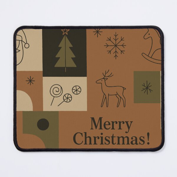 Item preview, Christmas holiday themed patchwork collage with festive symbols and icons designed and sold by 4Seasons.