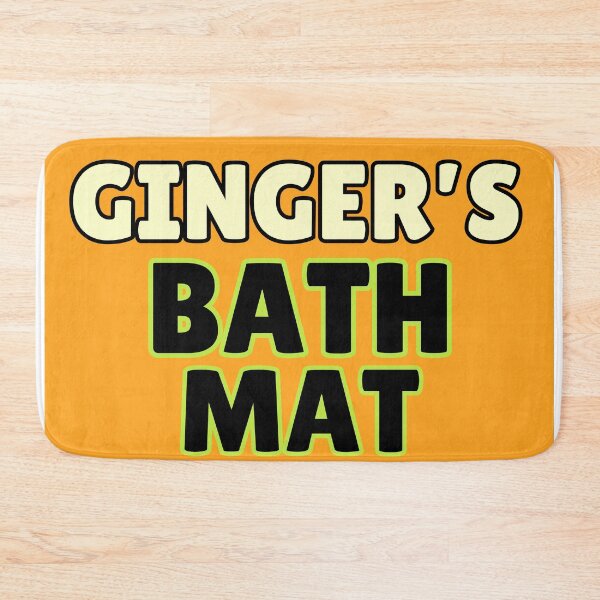 Item preview, Ginger's Bath Mat: Keep Off, Gingers Only! designed and sold by Thecucumberdog.