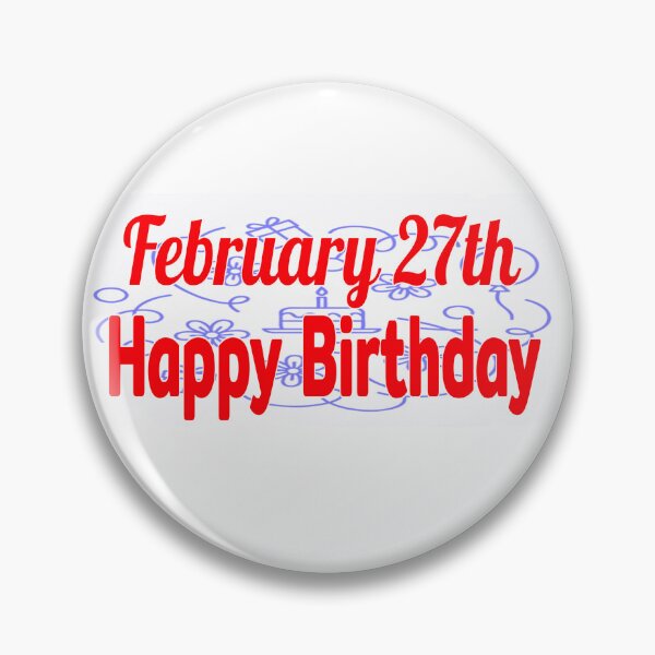 Item preview, February 27th, Happy birthday  designed and sold by Sujinthaiart.