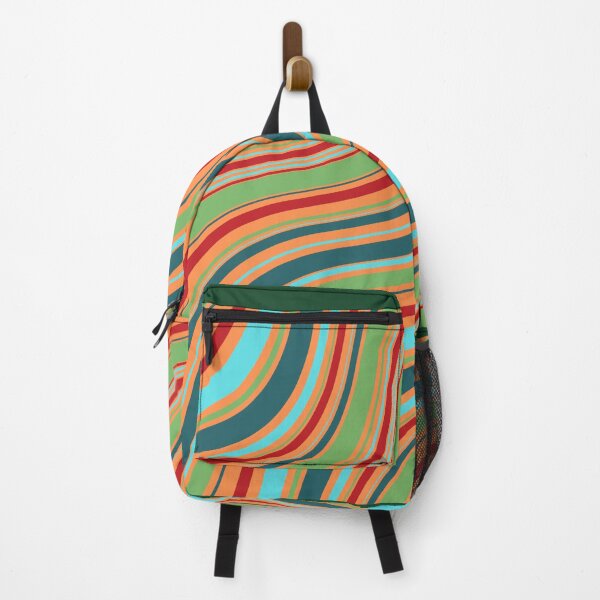 Item preview, Retro Wavy Lines – Groovy Vintage Color Pattern designed and sold by DreamPixelPrint.