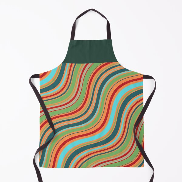 Item preview, Retro Wavy Lines – Groovy Vintage Color Pattern designed and sold by DreamPixelPrint.