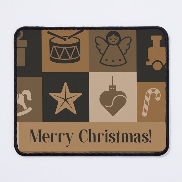 Item preview, Christmas holiday themed patchwork collage with festive symbols and icons designed and sold by 4Seasons.