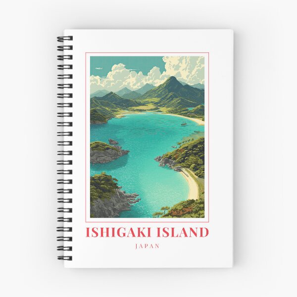 Item preview, Ilustración de la laguna tropical de la isla Ishigaki, Japón designed and sold by MapMyMiles.
